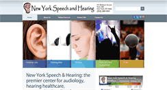 Desktop Screenshot of newyorkspeechandhearing.com