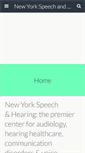 Mobile Screenshot of newyorkspeechandhearing.com